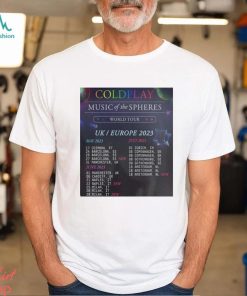 Coldplay Music Of The Spheres Tour 2023 2 T Shirt