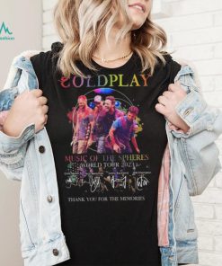 Coldplay Music Of The Spheres World Tour 2023 Thank You For The Memories Signature Shirt