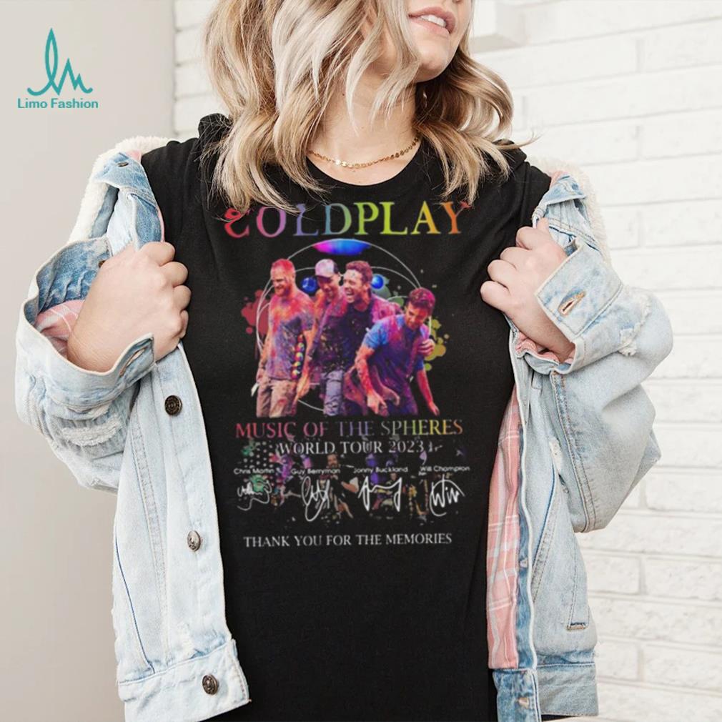 Coldplay Music Of The Spheres World Tour 2023 Thank You For The Memories  T-Shirt - Torunstyle
