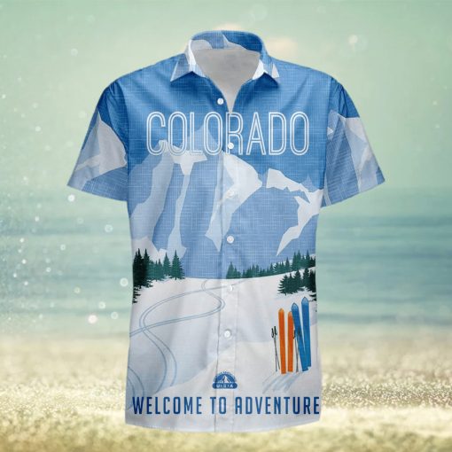 Colorado Retro Style Travel Summer 3D Hawaiian Shirt Gift For Men And Women Fans