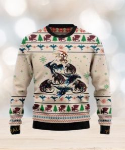 Colorful Dragon Make A Christmas Funny Ugly Sweater 3D, Funny Xmas Gifts