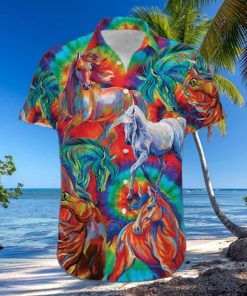 Colorful Horse Unisex Hawaiian Shirts