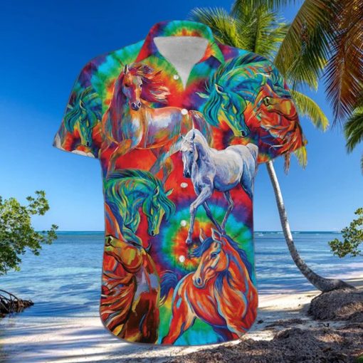 Colorful Horse Unisex Hawaiian Shirts