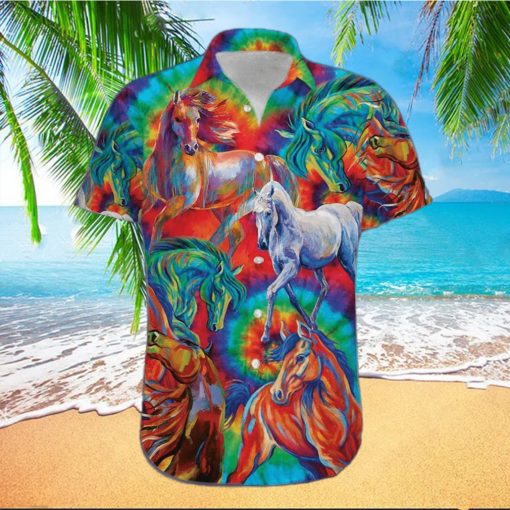 Colorful Horse Unisex Hawaiian Shirts