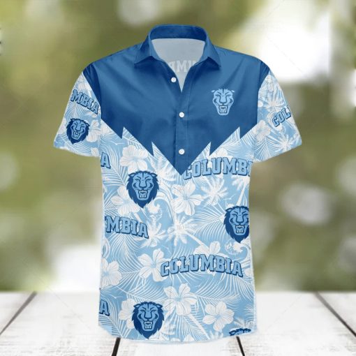 Columbia Lions 3D Hawaiian Shirt Tropical Seamless NCAA Men And Women Gift For Fans hawaiian shirt