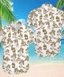 Conconut Tree Sloths Hawaiian Shirt Cute Animal hawaiian shirt