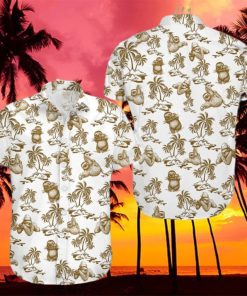 Conconut Tree Sloths Hawaiian Shirt Cute Animal hawaiian shirt