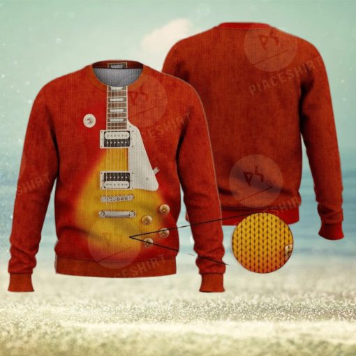 Cool Electric Guitar For Guitar Lovers 3D Full Print Ugly Sweater Christmas Gift Sweater