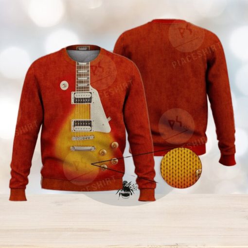 Cool Electric Guitar For Guitar Lovers 3D Full Print Ugly Sweater Christmas Gift Sweater