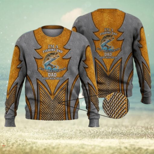 Cool Fishing Dad Shirt Funny Father’S Day Gift For Fisherman 3D Full Print Ugly Sweater Christmas Gift Sweater