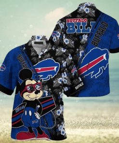 Cool Mickey Mouse Buffalo Bills Hawaiian Shirt Gift For Disney Lovers