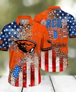 Cool NCAA Oregon State Beavers Hawaiian Shirt Independence Day Gift For Friends