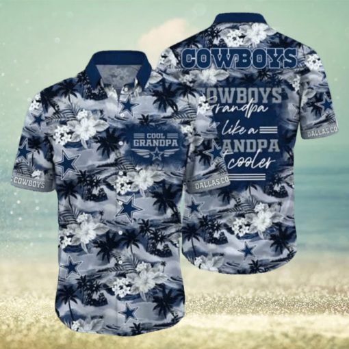 Cool NFL Dallas Cowboys Hawaiian Shirt Beach Gift For Grandpa