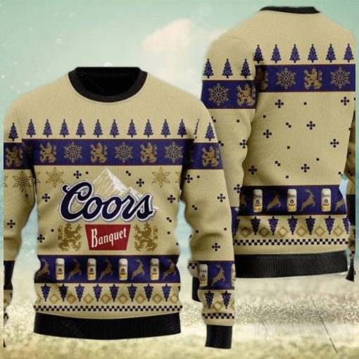 Coors Banquet Beer Ugly Christmas Sweater Xmas transformed