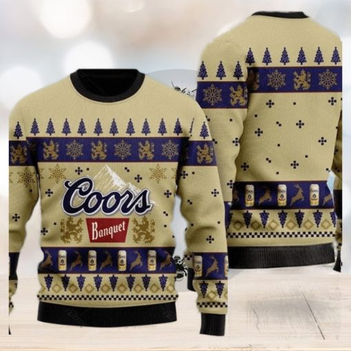 Coors Banquet Beer Ugly Christmas Sweater Xmas transformed