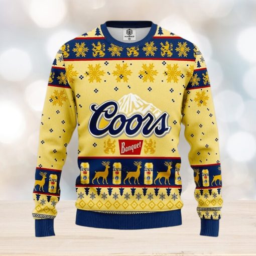 Coors Banquet Beer Ugly Knitted Christmas Sweater Coors Light Sweatshirt