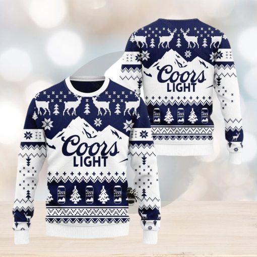 Coors Light Beer Ugly Christmas Ugly Sweater Coors Ugly Xmas