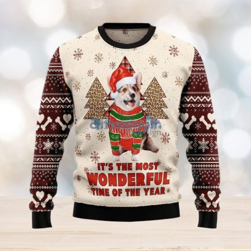 Corgi The Most Beautiful Time Ugly Christmas Sweater Best Gift For Xmas