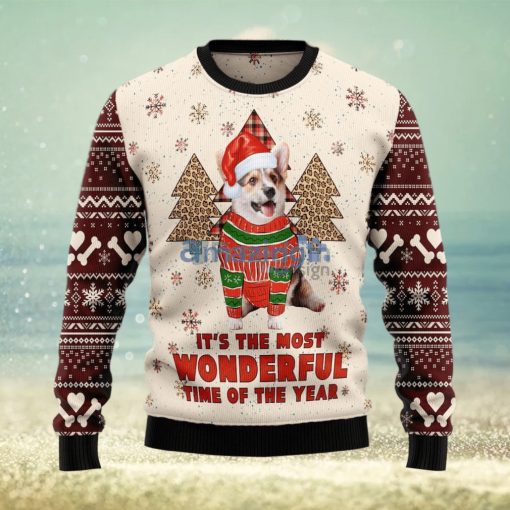 Corgi The Most Beautiful Time Ugly Christmas Sweater Best Gift For Xmas