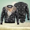 Cute Cat The Sound Of Silence 3D Full Print Ugly Sweater Christmas Gift Sweater