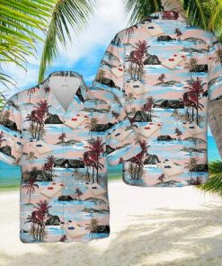 Amazing Cornhole Red Palm Tree Unisex Hawaiian Shirts - Limotees