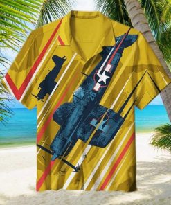 Corsair Airplane America Unisex Hawaiian Shirt aud  RZNS