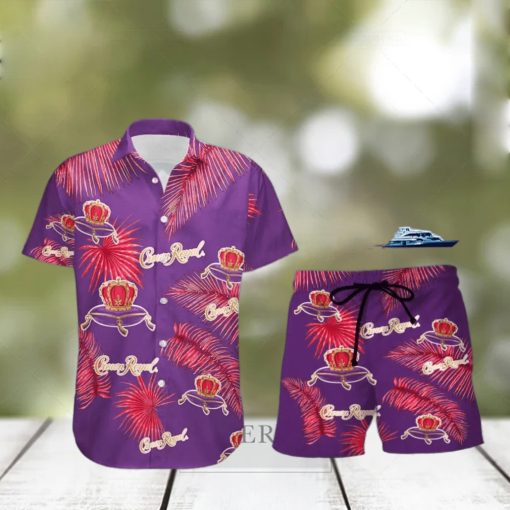 Crown Royal Palm Leaves Tropical Hawaiian Shirt