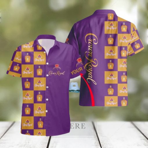 Crown Royal Personalized Name Hawaiian Shirt And Short For Men And Women Summer Holiday Gift