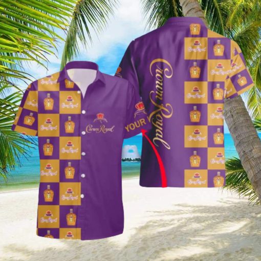 Crown Royal Personalized Name Hawaiian Shirt And Short For Men And Women Summer Holiday Gift