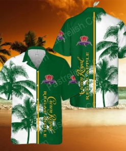 Crown Royal Regal Apple Palm Tree Hawaiian Shirt