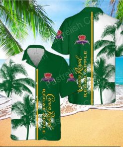 Crown Royal Regal Apple Palm Tree Hawaiian Shirt