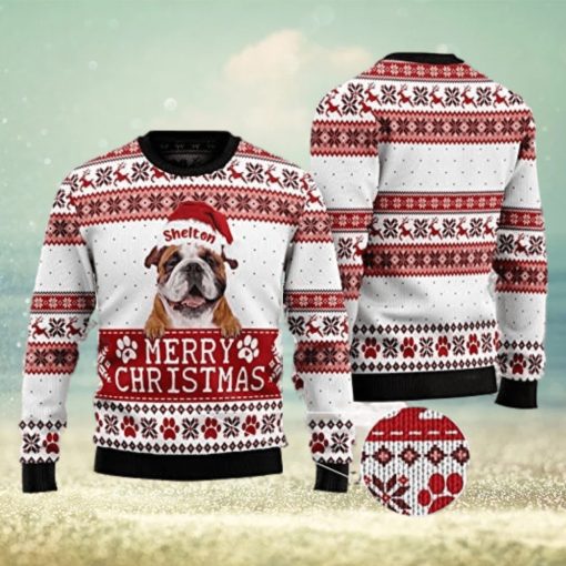 Custom Photo Dog Xmas Ugly Merry Christmas Ugly Merry Christmas Dog Sweater Dog Lovers Shirt