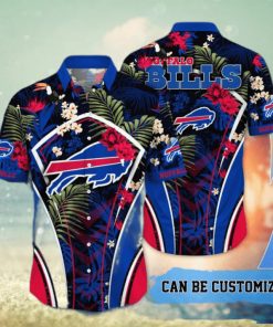 Customized Buffalo Bills NFL Flower Summer Tropical Hawaiian Shirt