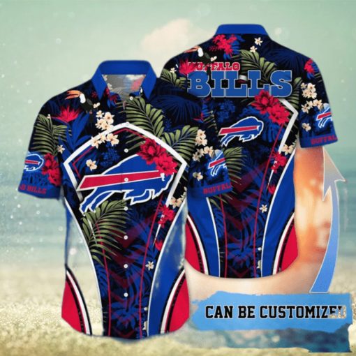 Customized Buffalo Bills NFL Flower Summer Tropical Hawaiian Shirt