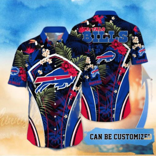 Customized Buffalo Bills NFL Flower Summer Tropical Hawaiian Shirt