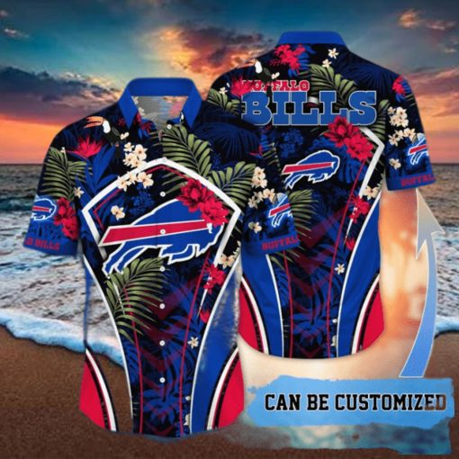 Customized Buffalo Bills NFL Flower Summer Tropical Hawaiian Shirt