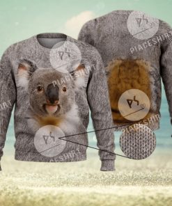 Cute Funny Koala Wild Animal Koala Bear 3D Full Print Ugly Sweater Christmas Gift Sweater