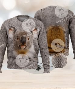 Cute Funny Koala Wild Animal Koala Bear 3D Full Print Ugly Sweater Christmas Gift Sweater