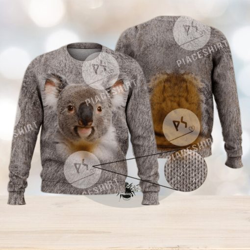 Cute Funny Koala Wild Animal Koala Bear 3D Full Print Ugly Sweater Christmas Gift Sweater