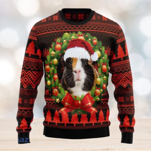 Cute Guinea Pig Xmas Christmas Ugly Sweater 3D Outfits Gift Ugly Christmas Sweater 3D