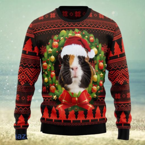 Cute Guinea Pig Xmas Christmas Ugly Sweater 3D Outfits Gift Ugly Christmas Sweater 3D