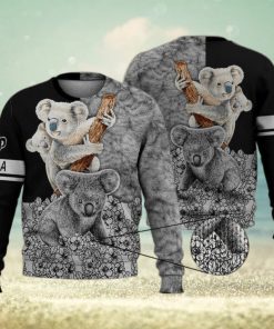 Cute Koala Flower Funny 3D Full Print Ugly Sweater Christmas Gift Sweater