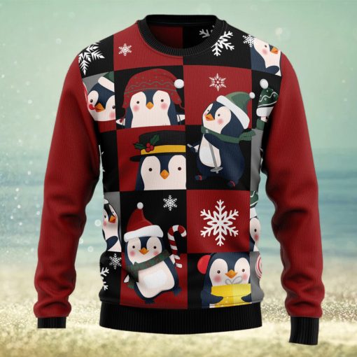 Cute Penguin Ugly Christmas Sweater Thankgiving Gift Men Women