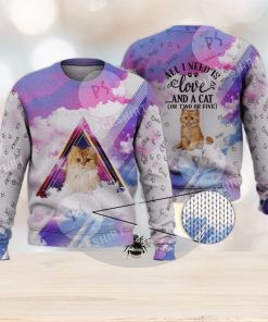 Cute Persian Cat For Cat Lovers 3D Full Print Ugly Sweater Christmas Gift Sweater