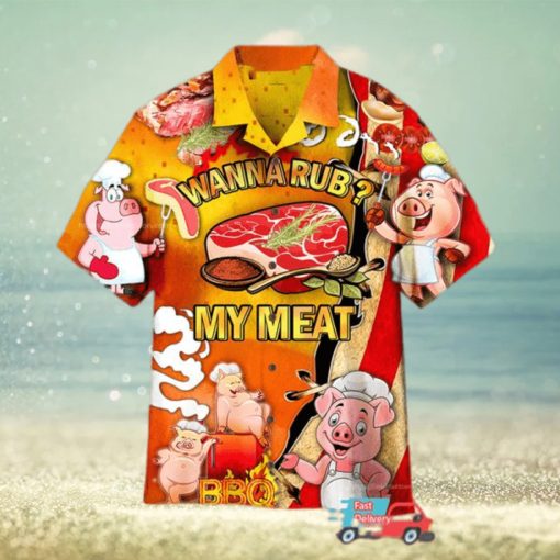 Cute Pig Pictures BBQ Hawaiian Shirts