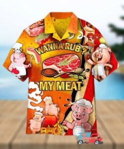 Cute Pig Pictures BBQ Hawaiian Shirts