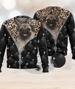 Cute Pug Dog Breakthrough Dog Lovers 3D Full Print Ugly Sweater Christmas Gift Sweater