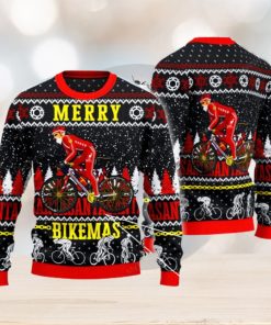 Cycling Lovers Gift Merry Bikemas Ugly Christmas Sweater 3D Gift For Men And Women