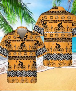 Cycling Tribal Pattern Hawaiian shirt