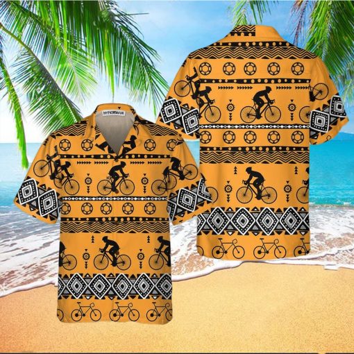 Cycling Tribal Pattern Hawaiian shirt